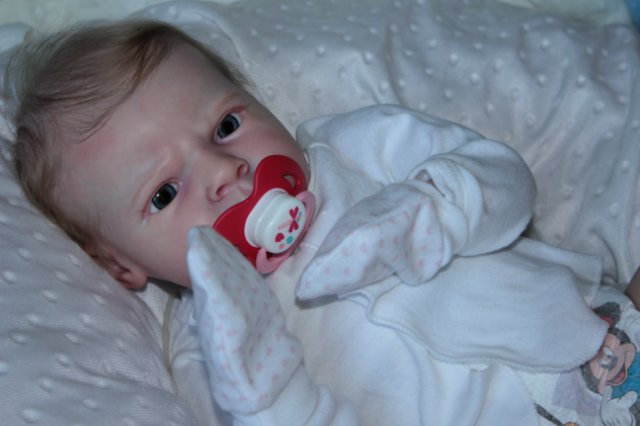 Маленькая кнопочка реборн Сабрина, художник Беспалова Жанна