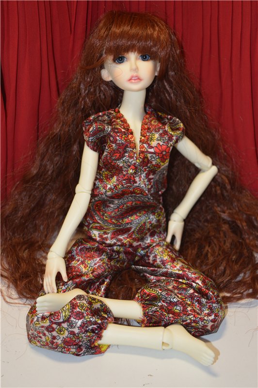 Красный пейсли | Бэйбики Красный пейсли — Одежда и обувь для кукол своими руками: фото