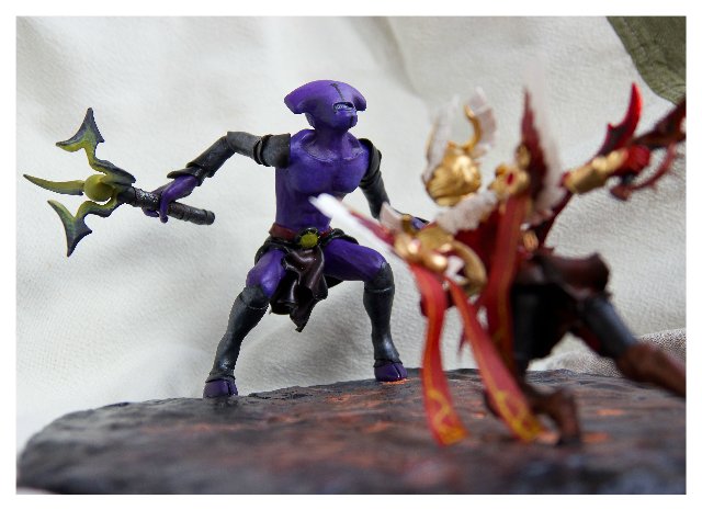 Скульптурная группа по игре Dota. Legion Commander Arcana vs Faceless Void