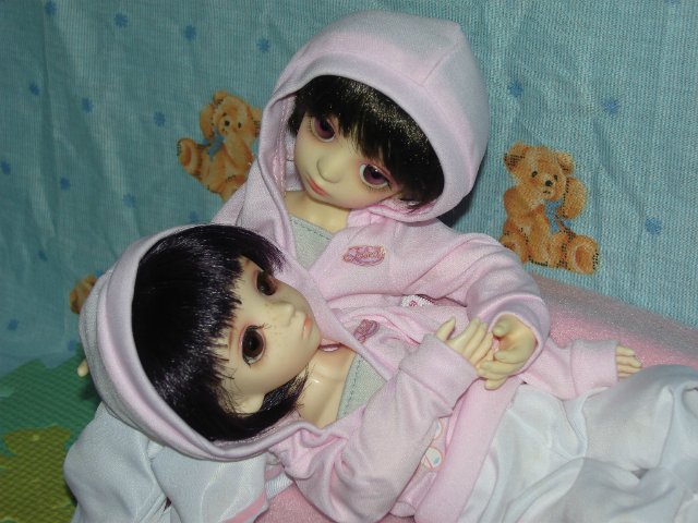 Мои близняшки Ран и Рен (bjd Dollzone Sis) (фото 2)