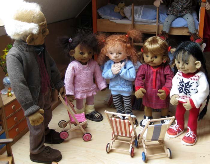 Теплые, фетровые сердца! Текстильные куклы Steffi | Бэйбики Теплые, фетровые сердца! Текстильные куклы Steffi (фото 2)