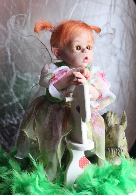 Чудо в перьях, кукла-реборн Элины Кудрявцевой