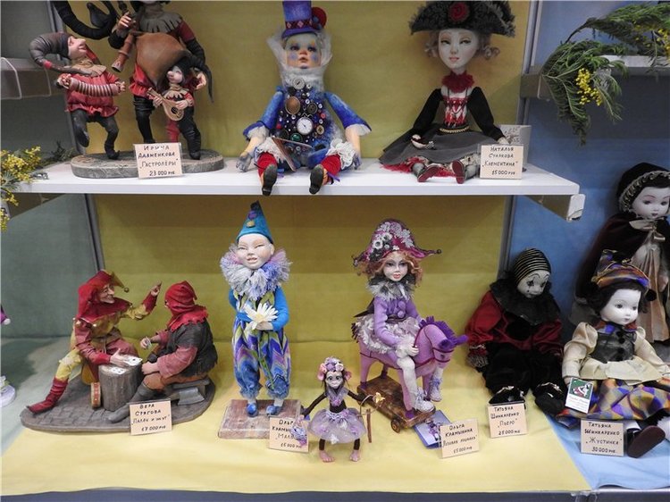 Экскурсия в страну чудес… Авторская кукла. Москва, Тишинка 2016