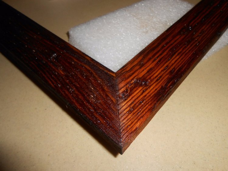 Старим деревянную рамку - мастер класс