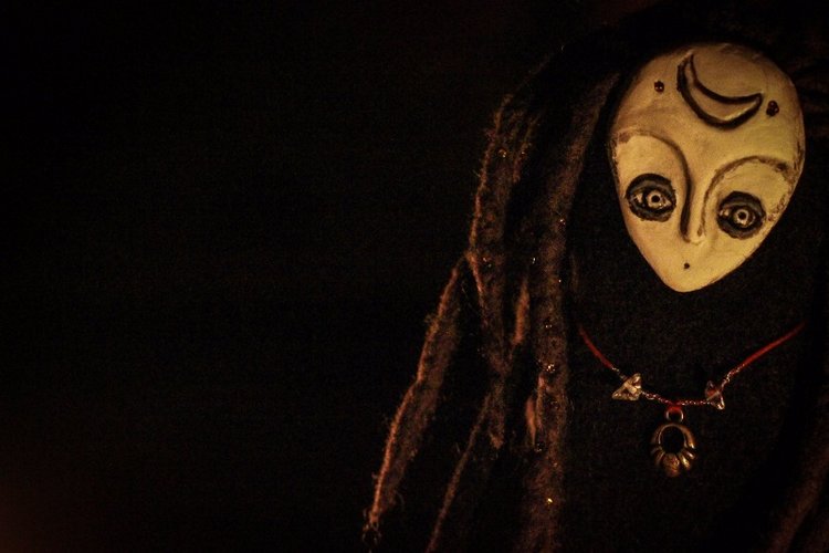 Ночная. Кукла в смешанной технике (фото 3)