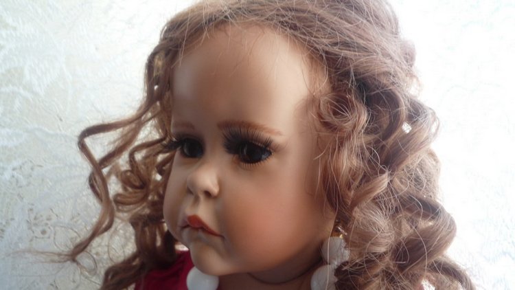 Фарфоровая кукла от Hildegard Günzel | Бэйбики Фарфоровая кукла от Hildegard Günzel