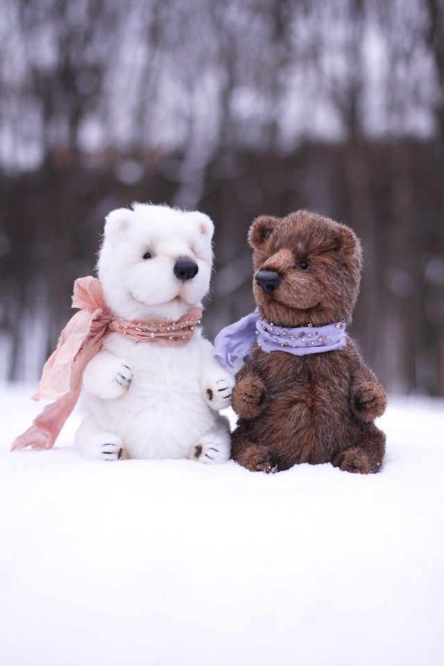 Три толстячка. Медвежата и котенок - игрушки ручной работы (фото 4)