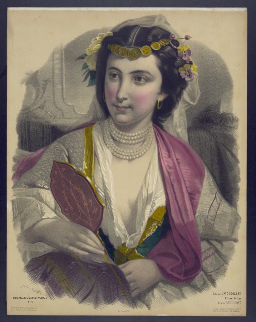 Дамы 19 век. Из французских модных журналов (фото 6)