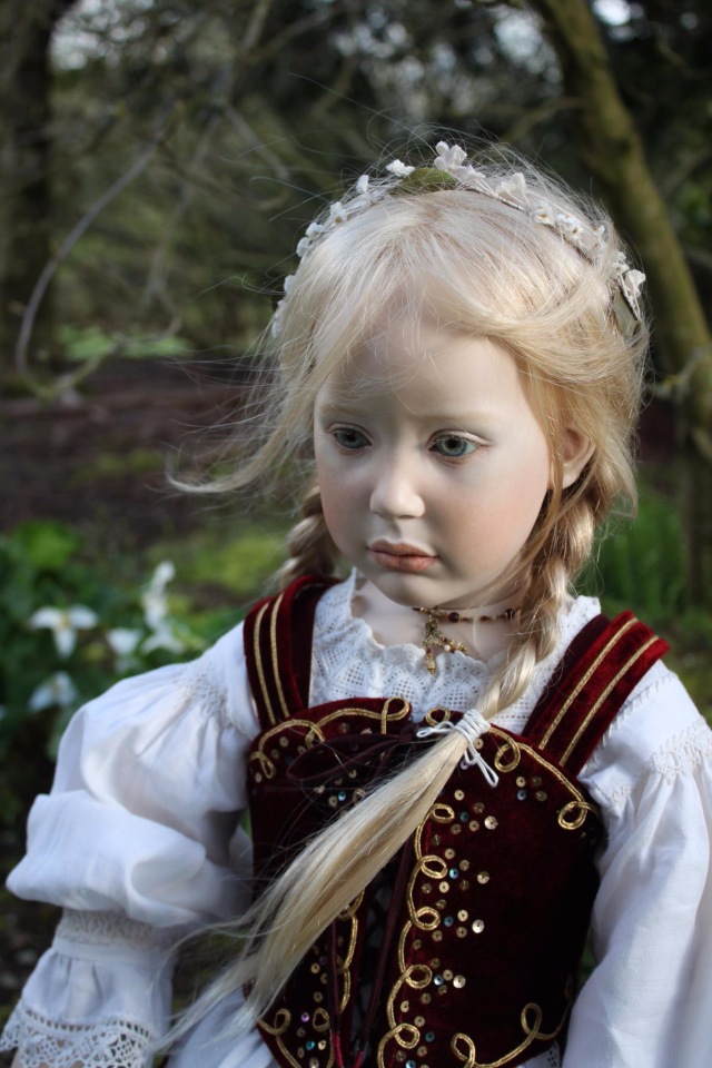 Процесс создания фарфоровых кукол - Джинн Гросс (Jeanne Gross). Часть восьмая - Национальный костюм