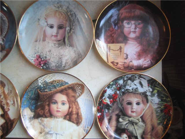 Моя коллекция тарелочек - куколок