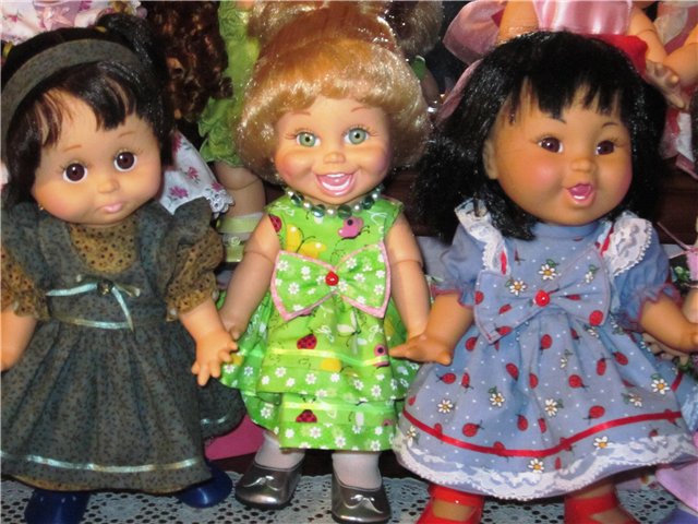 Мои очаровательные малышки бэби фейсики. Galoob Baby Face doll