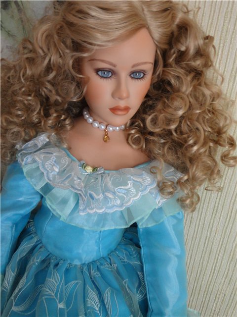 Я синеглаза,светлокудра... Гвендолин, фарфоровая кукла Томаса Бейкера (Thomas Baecker) (фото 6)