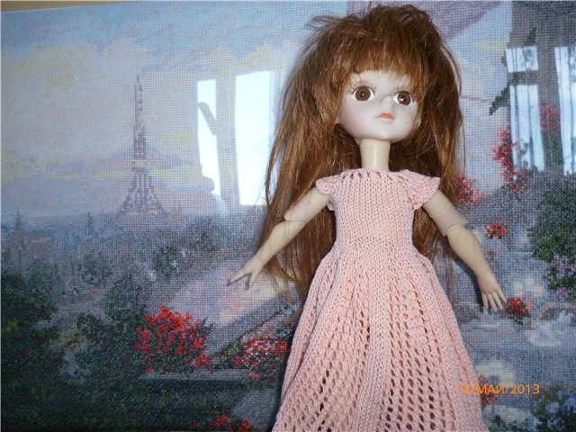 Новый образ платья. Одежда для кукол БЖД своими руками