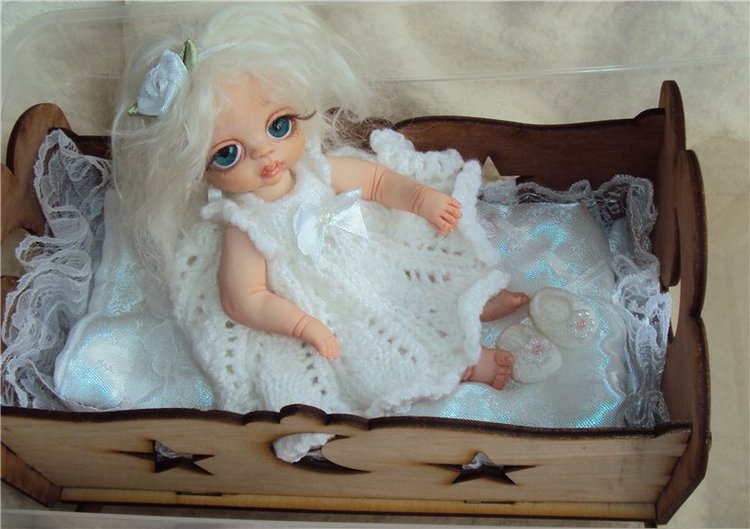 Малютка Амели ООАК — Авторские куклы ручной работы: текстильные (фото 3)