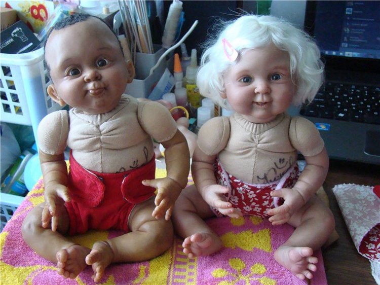 Машенька и медведь. Авторская кукла Кондрашовой Ирины (фото 4)