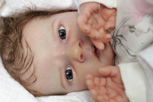 Сама мисс серьезность, кукла реборн Беспаловои Жанны