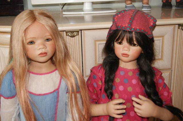 Две нежные леди - Lilith и Anna Lu by Annette Himstedt коллекция 2008 года (фото 6)