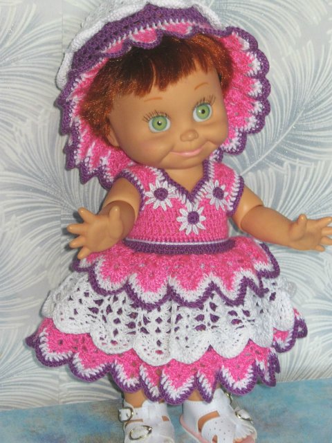 Новая коллекция летних вязаных нарядов для фейсинок, готциков, паолок под названием "Ромашки"