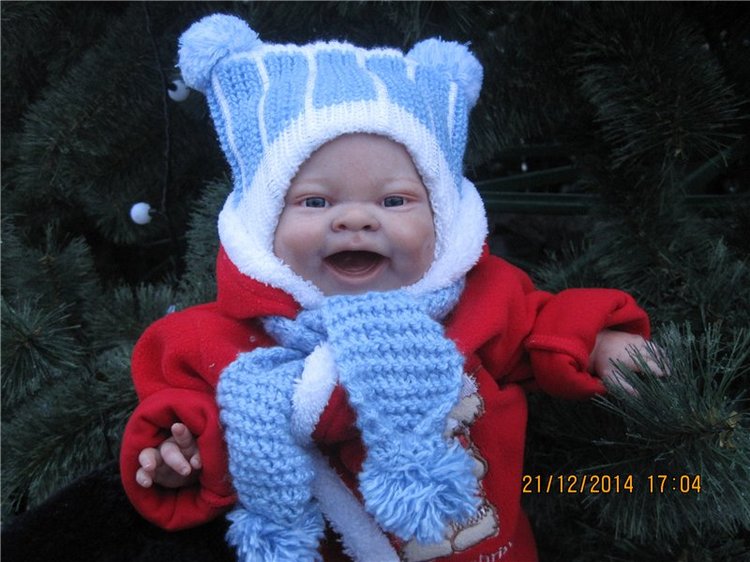 С наступающим Новым Годом! Лолочка - кукла реборн Светланы Преображенской (фото 7)