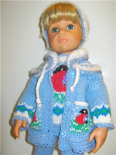 И опять снегири... Комплекты теплой одежды для фэйсинок, паолочек и кукол Готц