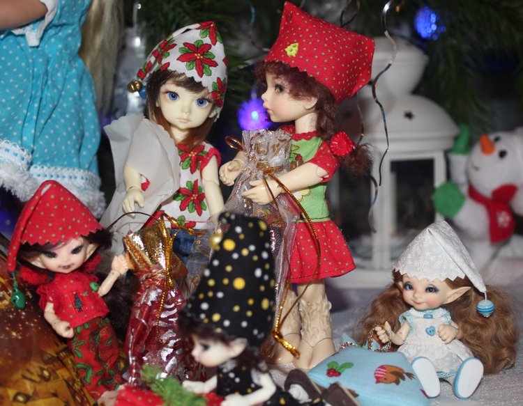 Новый год по-домашнему — Домашние коллекции кукол: фото собраний