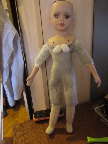 Переделка фарфоровой куклы