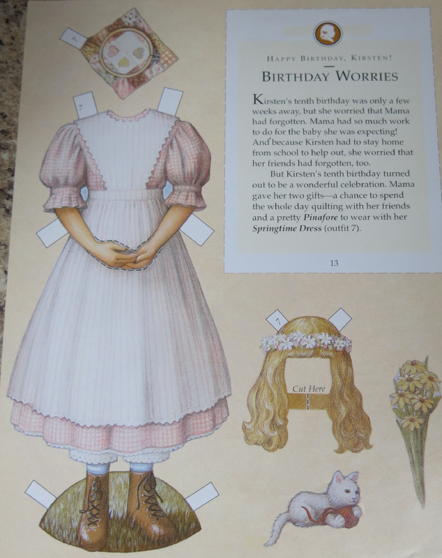 1.1 American Girl Бумажные куклы: Кирстен | Бэйбики 1.1 American Girl Бумажные куклы: Кирстен