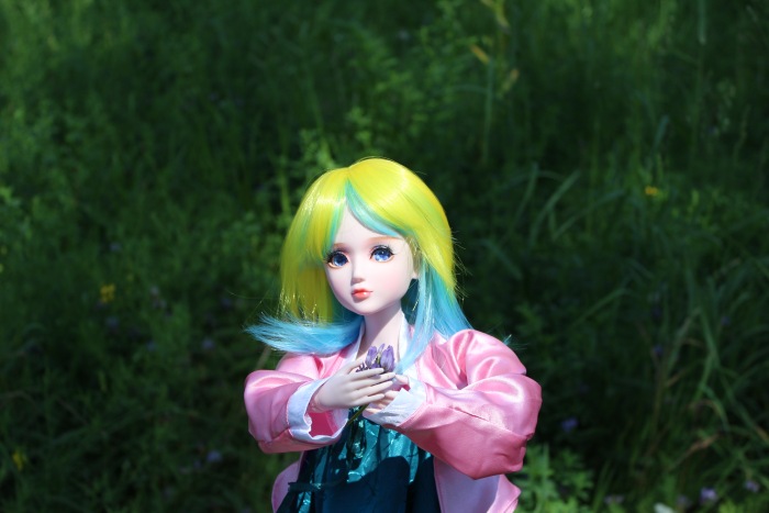 Яркое лето с Анжеликой - Кукла Звезда подиума. ООАК, 5-ый молд, 60 см (фото 8)