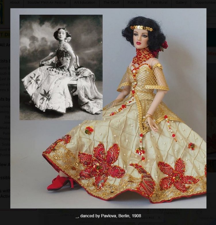 Peggy Turchette и ее любимая Анна Павлова в куклах Роберта Тоннера
