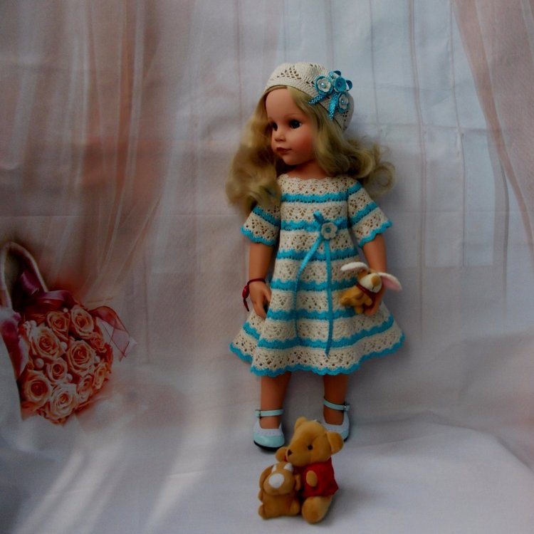 Платье узором "лилии" для Ханночки