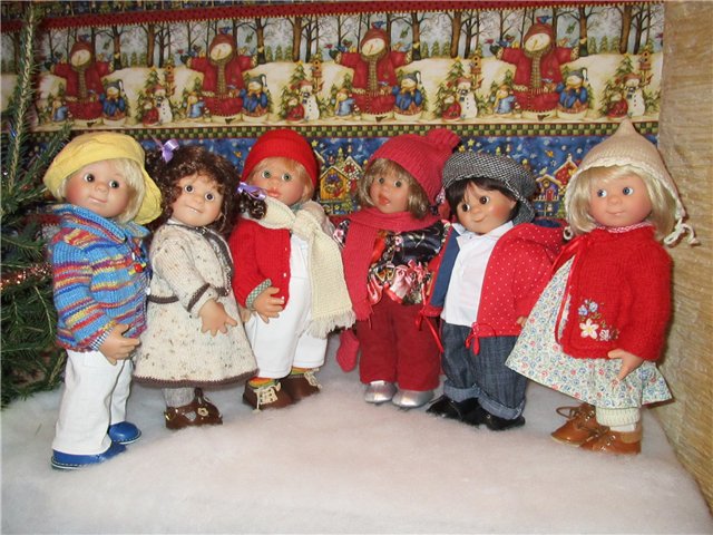 Новый год в семейке вихтелей. Куклы от Rosemarie Muller | Бэйбики Новый год в семейке вихтелей. Куклы от Rosemarie Muller