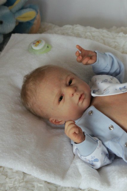 Белокурый ангел Саввушка! Куколка реборн Виктории Вишни (фото 10)