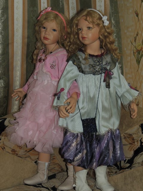 Сестрёнки заверушки Ливия и Паула. Куклы Zawieruszynski