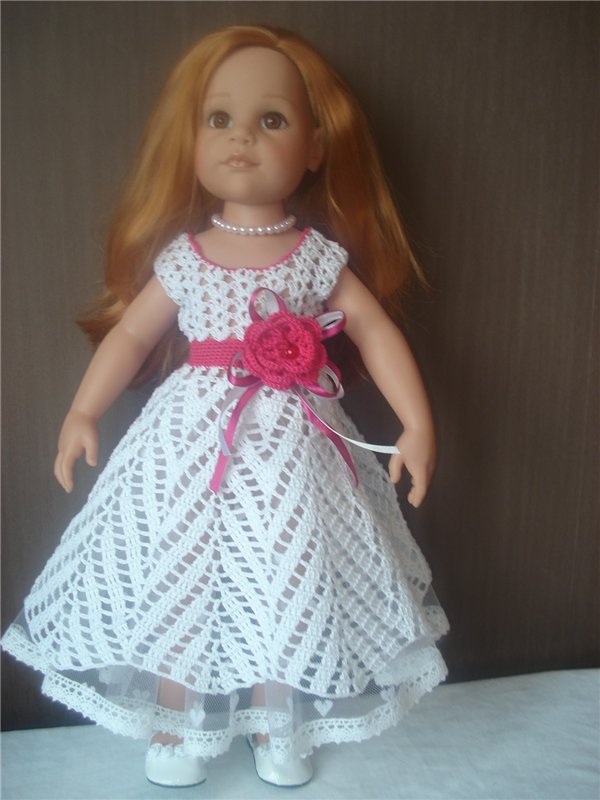 Вязаные нарядики для кукол Готц (фото 8)