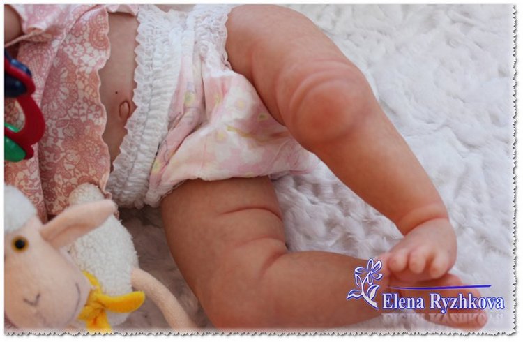 Полиночка - толстушка моя сладкая. Кукла реборн Елены Рыжковой (Россия)