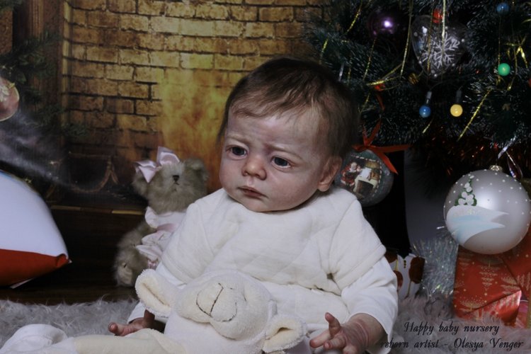 Моё предновогоднее чудо, моя Карлотта. Кукла реборн Олеси Венгер