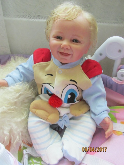 Кукла реборн Вениамин из молда Моритц от Линды Шеррер (фото 3)