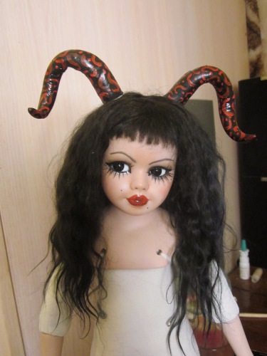 Переделка фарфоровой куклы (фото 5)