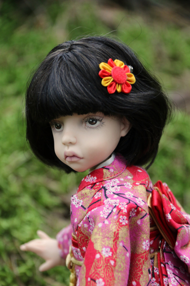 Харуми: фарфоровая шарнирная кукла | Бэйбики Харуми: фарфоровая шарнирная кукла (фото 9)