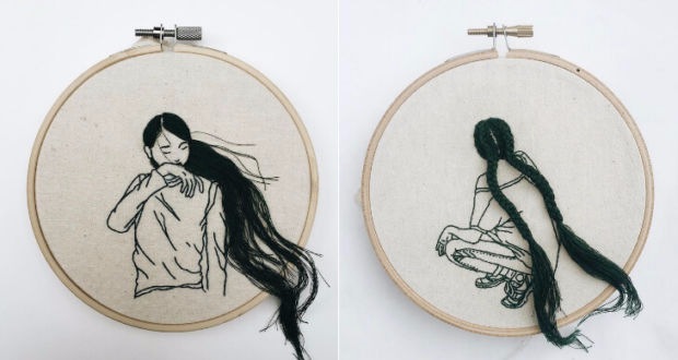 Художница и модель Шина Лиам