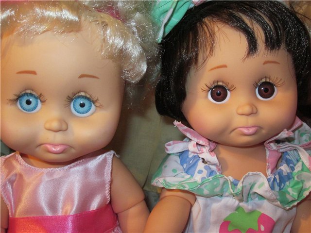 Мои очаровательные малышки бэби фейсики. Galoob Baby Face doll (фото 8)
