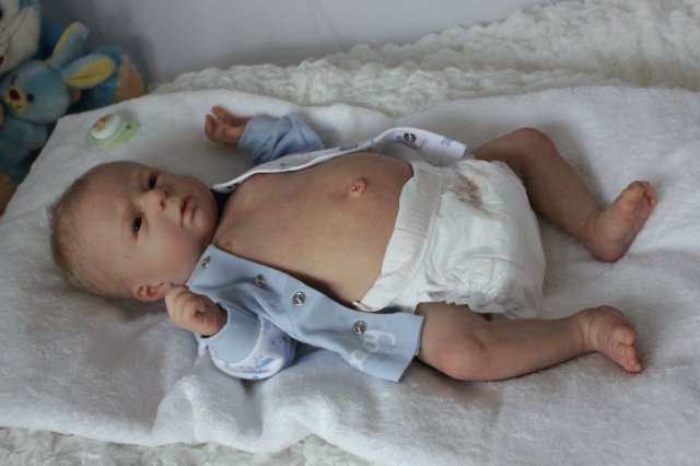 Белокурый ангел Саввушка! Куколка реборн Виктории Вишни (фото 8)