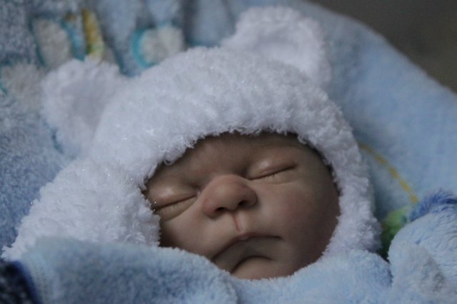 Спящий малышок Жульенчик. Куколка реборн Вишни Виктории