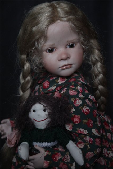 Фарфоровая кукла-снегурочка Офелия (Ophelia) от Ruth Treffeisen. Просто наступила зима