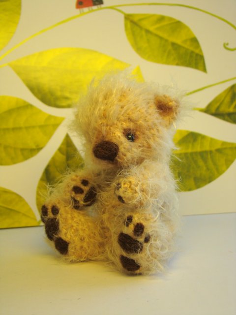 Мишка, игрушка вязанная спицами Ольги Чернухо (фото 2)