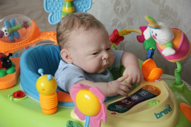 Ноэльчик... очень серьезный малыш... Куколка реборн Вишни Виктории