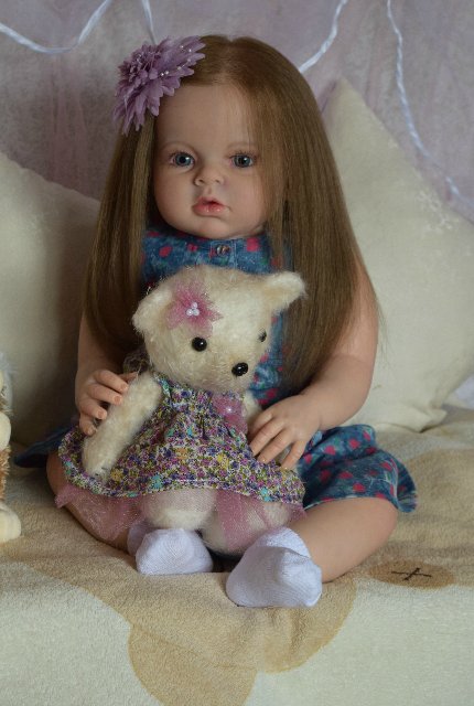 Моя первая большая девочка реборн Ариша