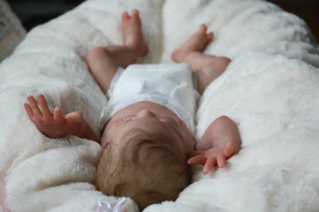 Спящая малышка Рози 2. Куколка реборн Виктории Вишни