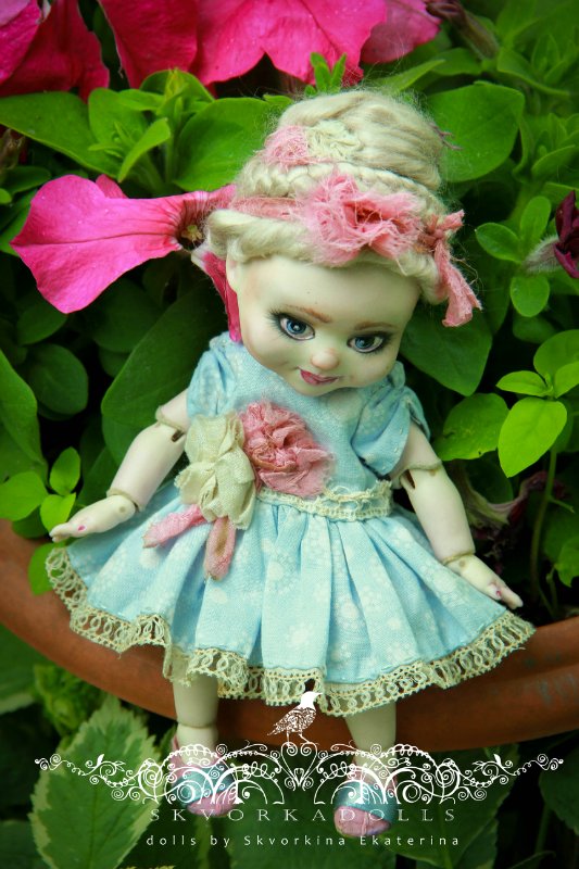 Фарфоровая кукла Бобо - маленькая принцесса (фото 7)