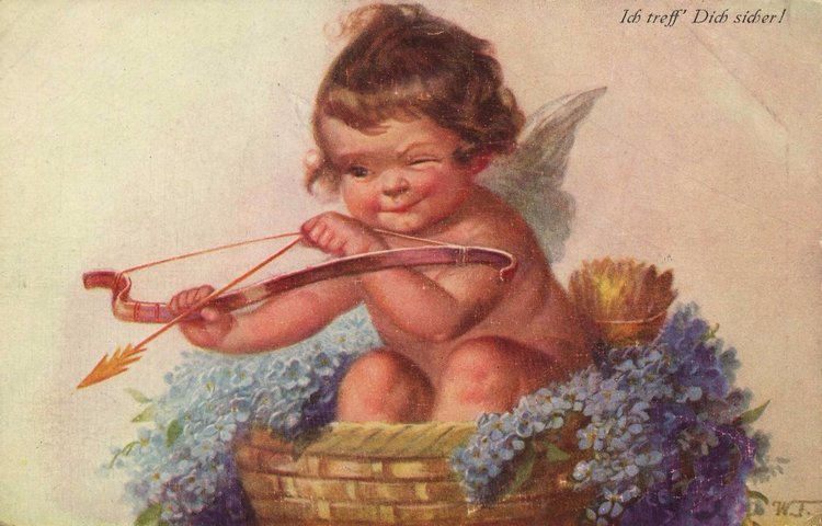 Старинные открытки с Денем Святого Валентина | Бэйбики Старинные открытки с Денем Святого Валентина